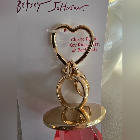 NWT Betsey Johnson Ring Pop Ketchain/Handbag Charm - Picture 4 of 7